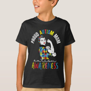 Stolze Mama Autismus Bewusstsein Familie Matching T-Shirt