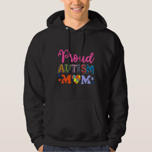 Stolze Mama Autismus Bewusstseinsfamilie Matching Hoodie