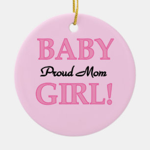Stolze Mama-Baby-Mädchen-Geschenke Keramikornament