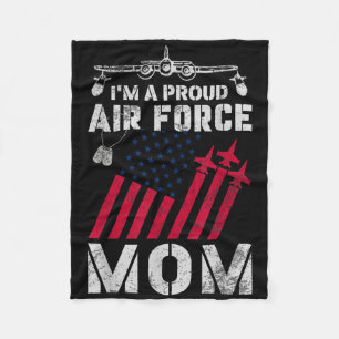 Stolze Mama der Luftwaffe Militär der USA Luftwaff Fleecedecke