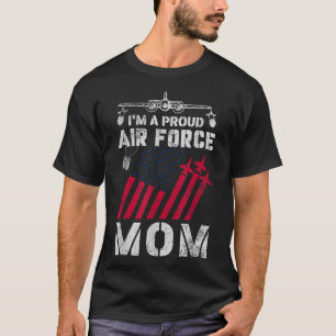 Stolze Mama der Luftwaffe Militär der USA Luftwaff T-Shirt