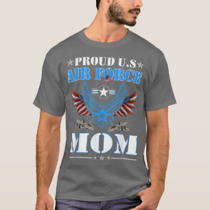 Stolze Mama der Militärfamilie der US-Luftwaffe zu T-Shirt