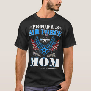 Stolze Mama der Militärfamilie der US-Luftwaffe zu T-Shirt