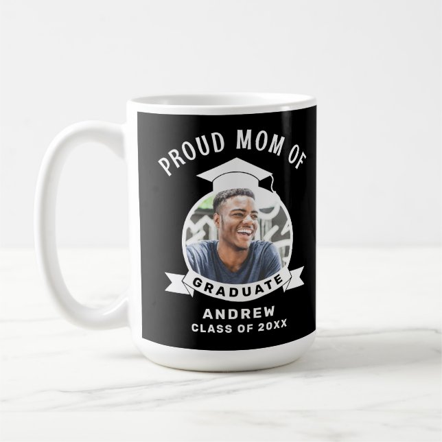 Stolze Mama des Abschlusses 2025 Kaffeetasse (Links)
