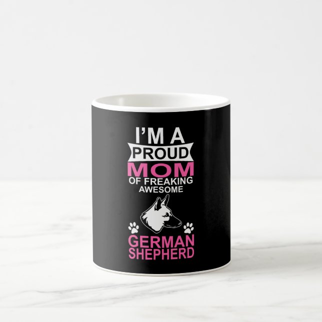 Stolze Mama des deutschen Schäferhundes Tasse (Mittel)