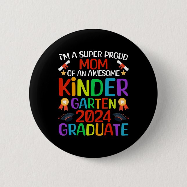 Stolze Mama des Phantastischen Kindergartens 2024 Button (Vorderseite)