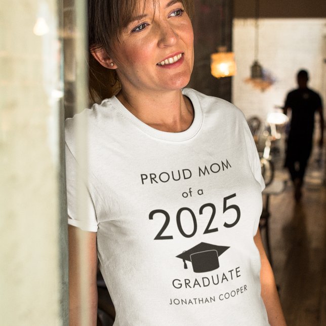 Stolze Mama des Schwarzen T - Shirt der Graduate C (Von Creator hochgeladen)
