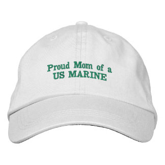 Stolze Mama einer bestickten US-MARINE Bestickte Baseballkappe