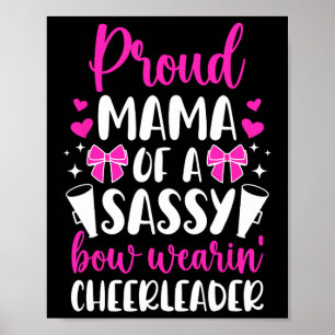 Stolze Mama einer Cheerleader-Mom Cheer Mom Cheerl Poster