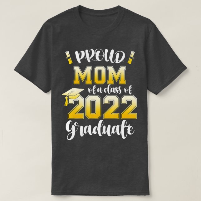 Stolze Mama einer Klasse des Abschlusses 2022 als  T-Shirt (Design vorne)