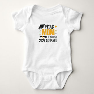 Stolze Mama einer Klasse von 2022-Party-Matching Baby Strampler