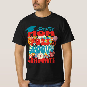 Stolze MAMA einer Klasse von 2023 Grad RETRO FLORA T-Shirt