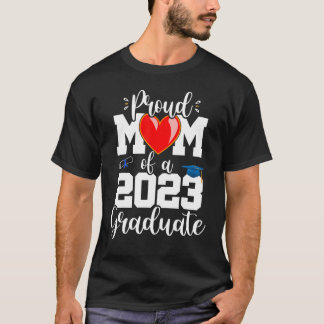Stolze Mama einer Klasse von 2023 Graduate Heart T-Shirt