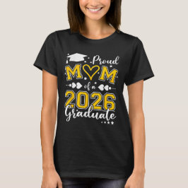 Stolze Mama einer Klasse von 2026 Hochschulabsolve T-Shirt