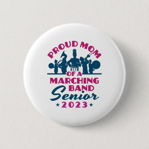 Stolze Mama einer Marching Band Senior 2023 Button