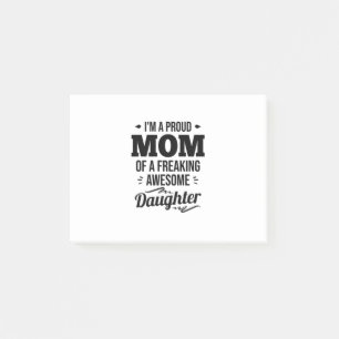 Stolze Mama einer Phantastischen Tochter Post-it Klebezettel