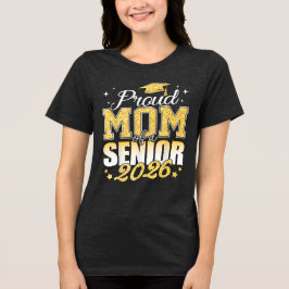 Stolze Mama einer Senior-Klasse 2026 von 2026 Grad Tri-Blend Shirt