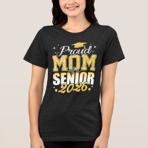 Stolze Mama einer Senior-Klasse 2026 von 2026 Grad Tri-Blend Shirt