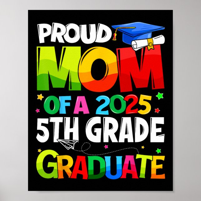 Stolze Mama eines 2025. Grade Matching FA Poster (Vorne)