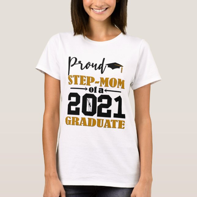 Stolze Mama eines Absolventen 2021 T-Shirt (Vorderseite)