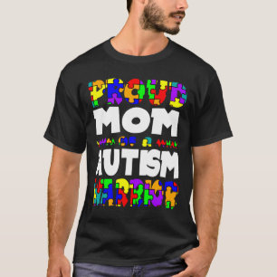 Stolze Mama eines Autismus Kriegerbewusstsein T-Shirt