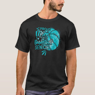 Stolze Mama eines Basketball Senior 2023 T-Shirt