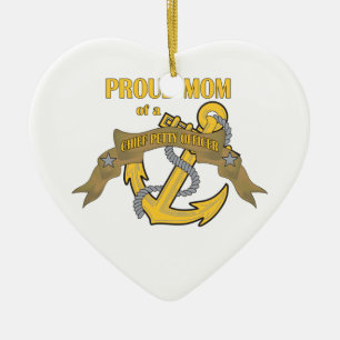 Stolze Mama eines Chief Petty Officer Keramikornament