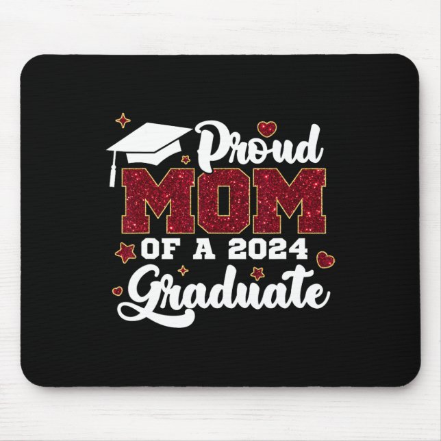 Stolze Mama eines Cl höheren Abschlusses Mousepad (Vorne)