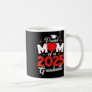 Stolze Mama eines Cl von 2025 Grad Senior 25 Herz Kaffeetasse