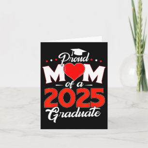 Stolze Mama eines Cl von 2025 Grad Senior 25 Herz Karte