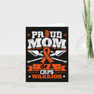 Stolze Mama eines Crps-Krieger Monat Orange Band Karte