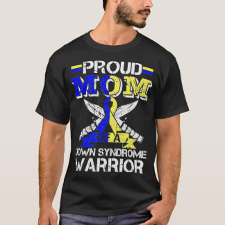 Stolze Mama eines Down Syndrom Kriegerkostüme Ribb T-Shirt