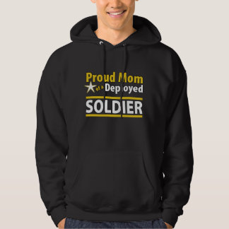 Stolze Mama eines entfalteten SoldatHoodie Hoodie