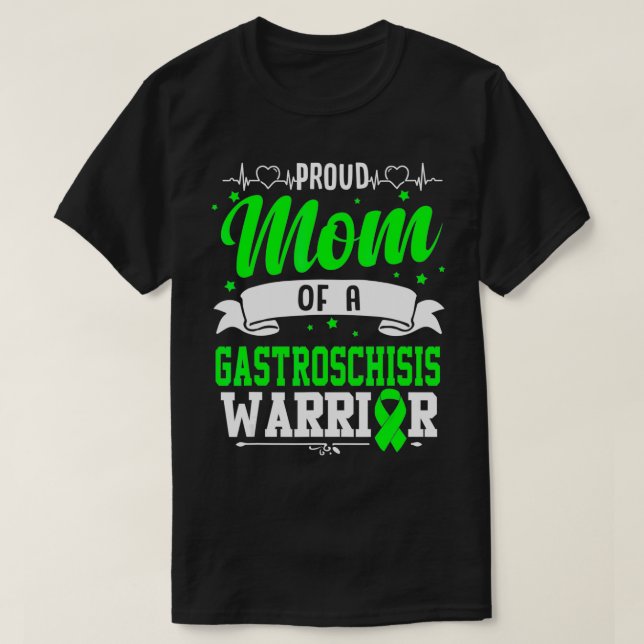 Stolze Mama eines Gastroschisekriegers T-Shirt (Design vorne)