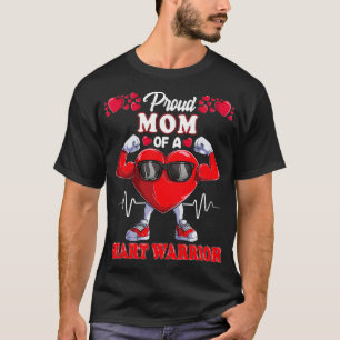 Stolze Mama eines Herzkriegers CHD-Bewusstseinslei T-Shirt