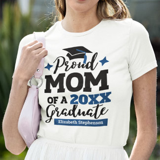 Stolze Mama eines Jährlichen Cap-Tassel T-Shirt