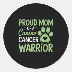 Stolze Mama eines Krebserkrankers Runder Aufkleber