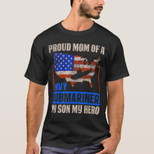 Stolze Mama eines Marine-U-Bootsführers Helmsman V T-Shirt