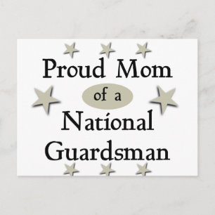 Stolze Mama eines Nationalgardisten Postkarte