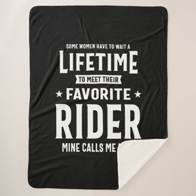 Stolze Mama eines Phantastischen Fahrers Sherpadecke (Vorderseite)