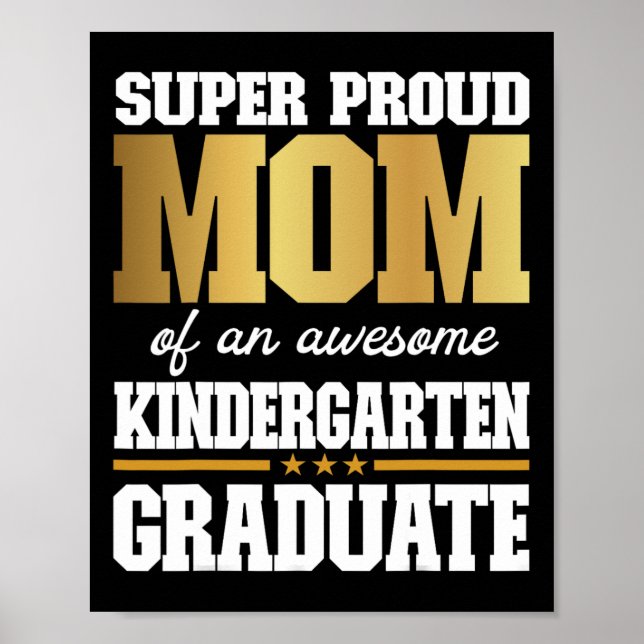 Stolze Mama eines Phantastischen Kindergartenstudi Poster (Vorne)