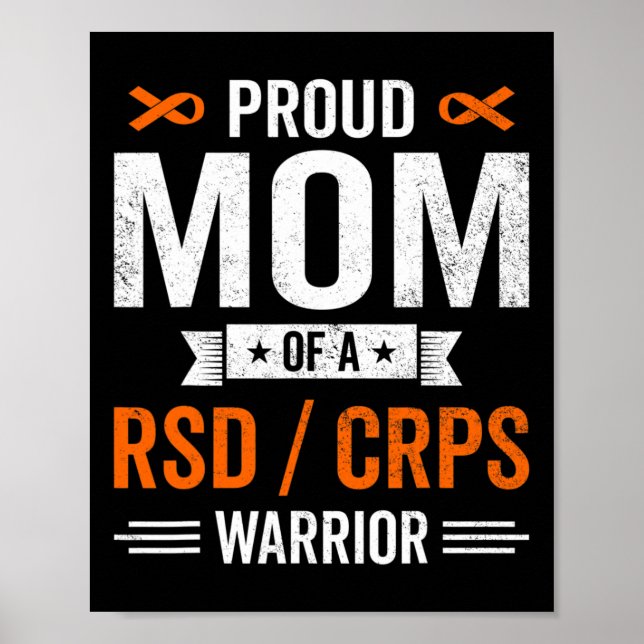 Stolze Mama eines Rsd-Crps-Krieger-Überlebenschanc Poster (Vorne)