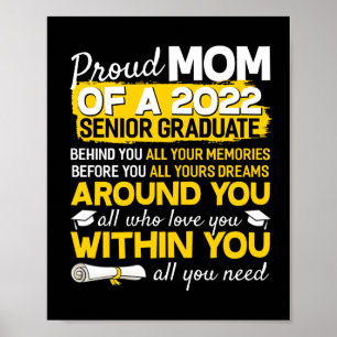 Stolze Mama eines Senior Graduate Senior Senior 22 Poster