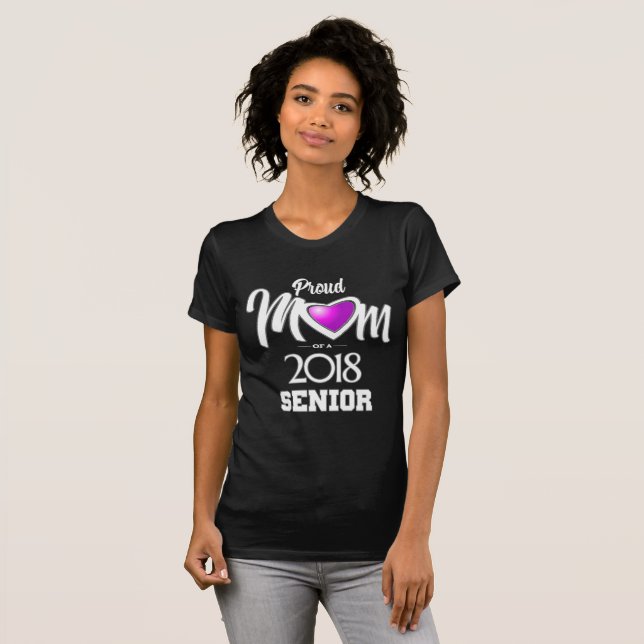 Stolze Mama eines Seniors 2018 T-Shirt (Vorne ganz)
