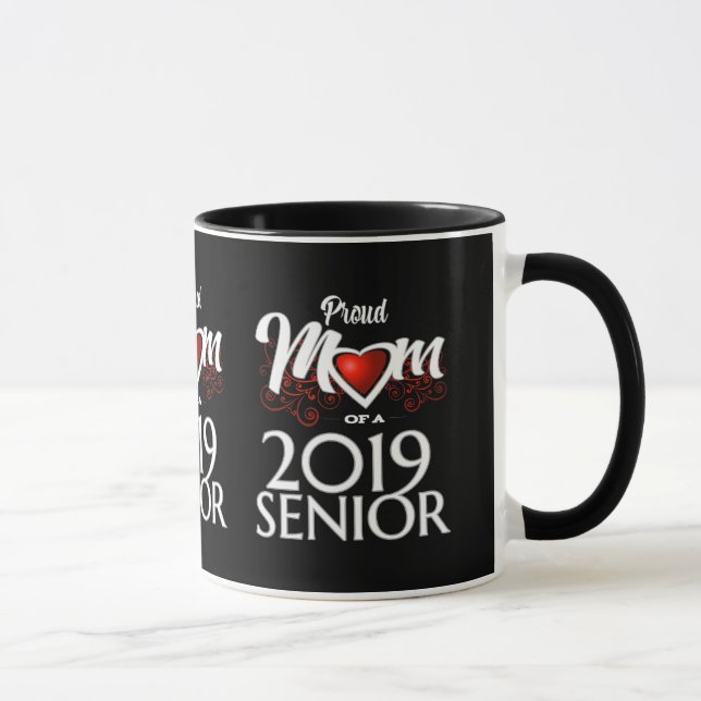 Stolze Mama eines Seniors 2019 Tasse (Rechts)