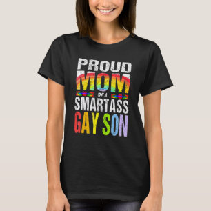 Stolze Mama eines Smartass Gay Son Lgbt Gay Pride T-Shirt