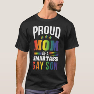 Stolze Mama eines Smartass Gay Son Lgbt Gay Pride T-Shirt