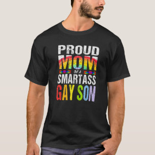 Stolze Mama eines Smartass Gay Son Lgbt Gay Pride T-Shirt