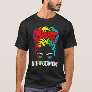Stolze Mama Flag LGBT Gay Lesbian Matching Fam T-Shirt
