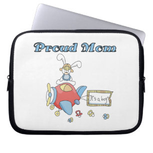 Stolze Mama Flugzeug Es ist ein Junge Geschenke Laptopschutzhülle